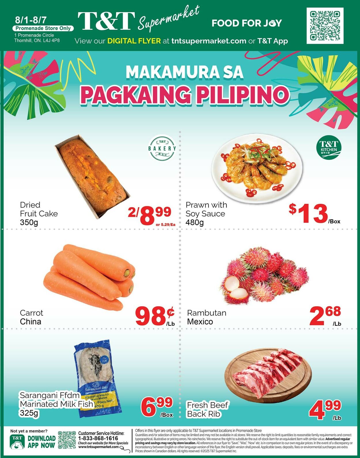 Flyer T&T Supermarket 01.08.2025 - 07.08.2025