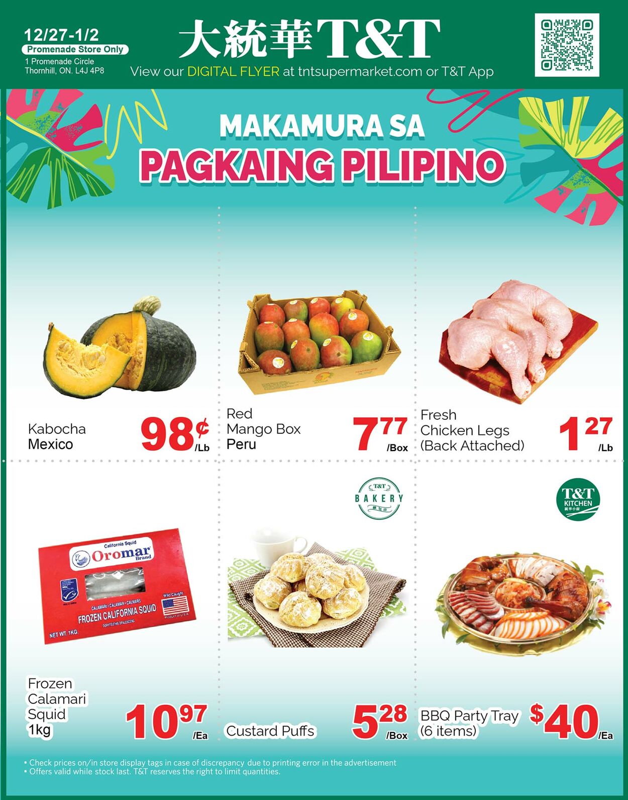 Flyer T&T Supermarket 27.12.2024 - 02.01.2025