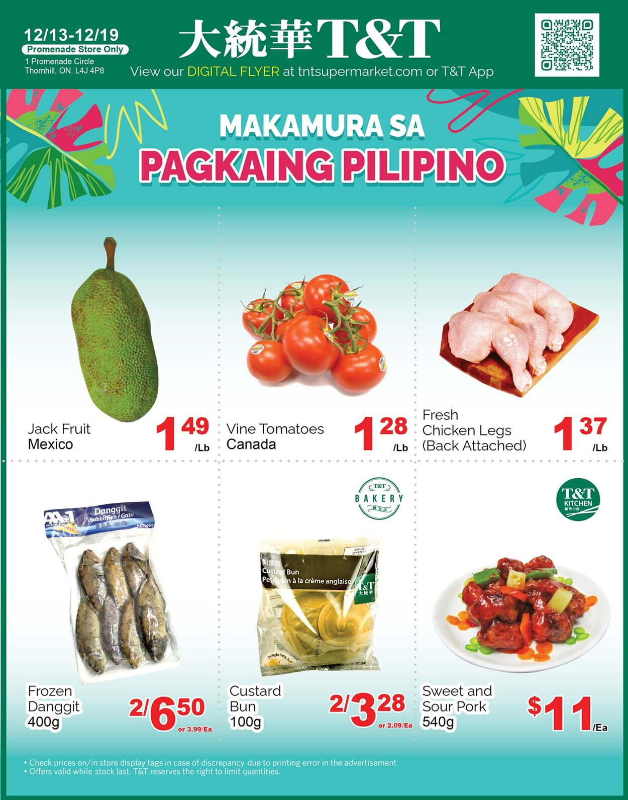 Flyer T&T Supermarket 13.12.2024 - 19.12.2024