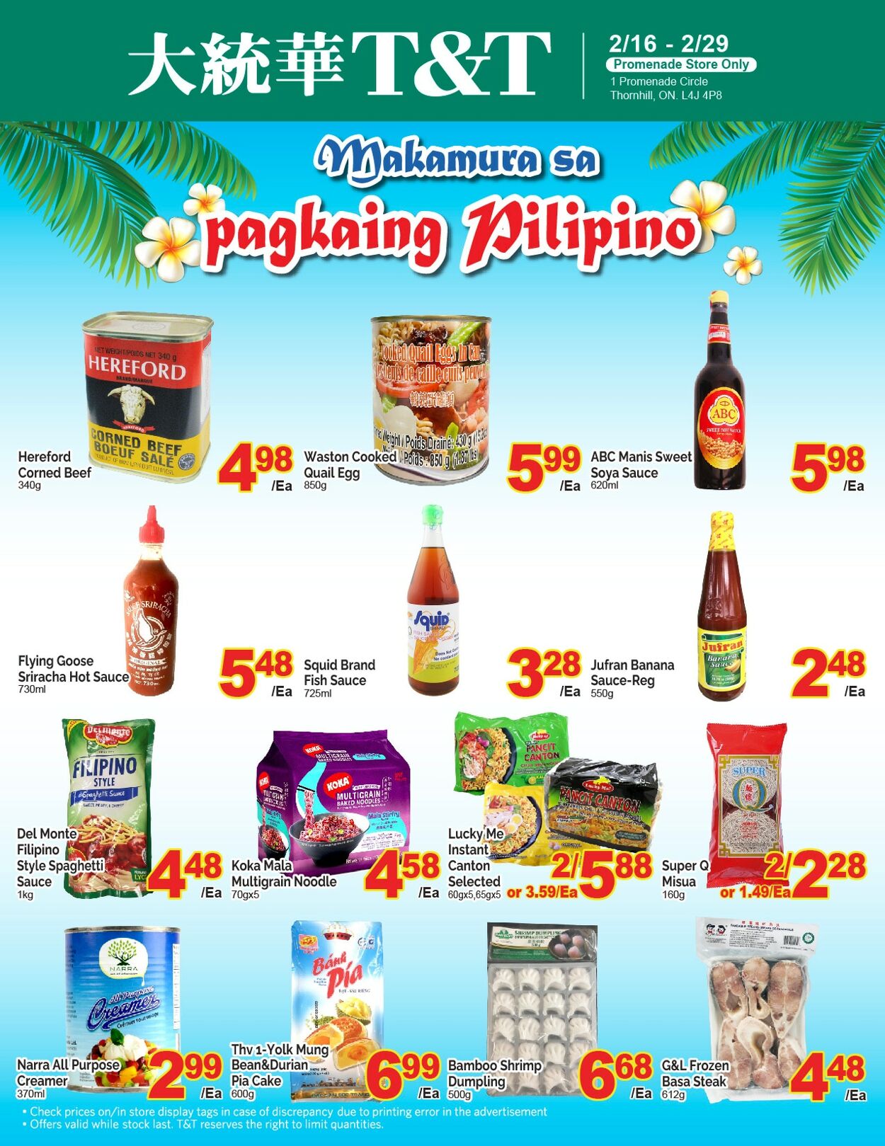 Flyer T&T Supermarket 23.02.2024 - 29.02.2024