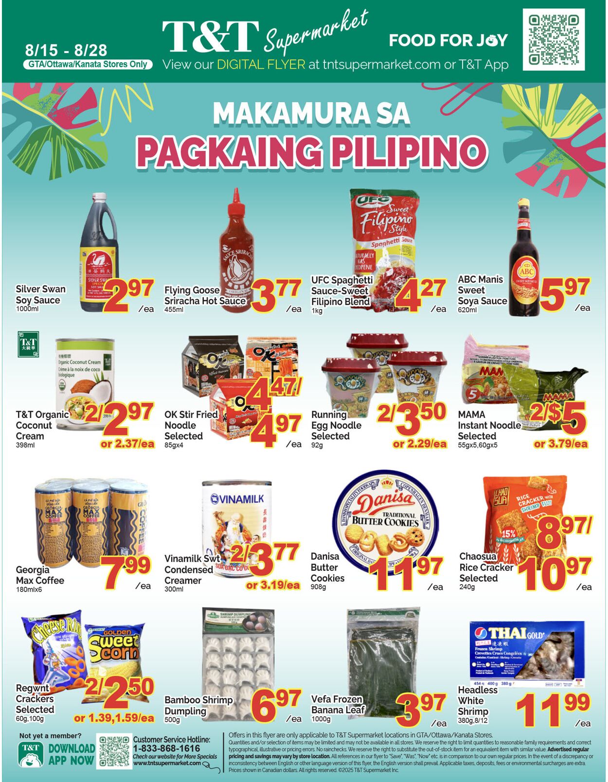 Flyer T&T Supermarket 15.08.2025 - 21.08.2025