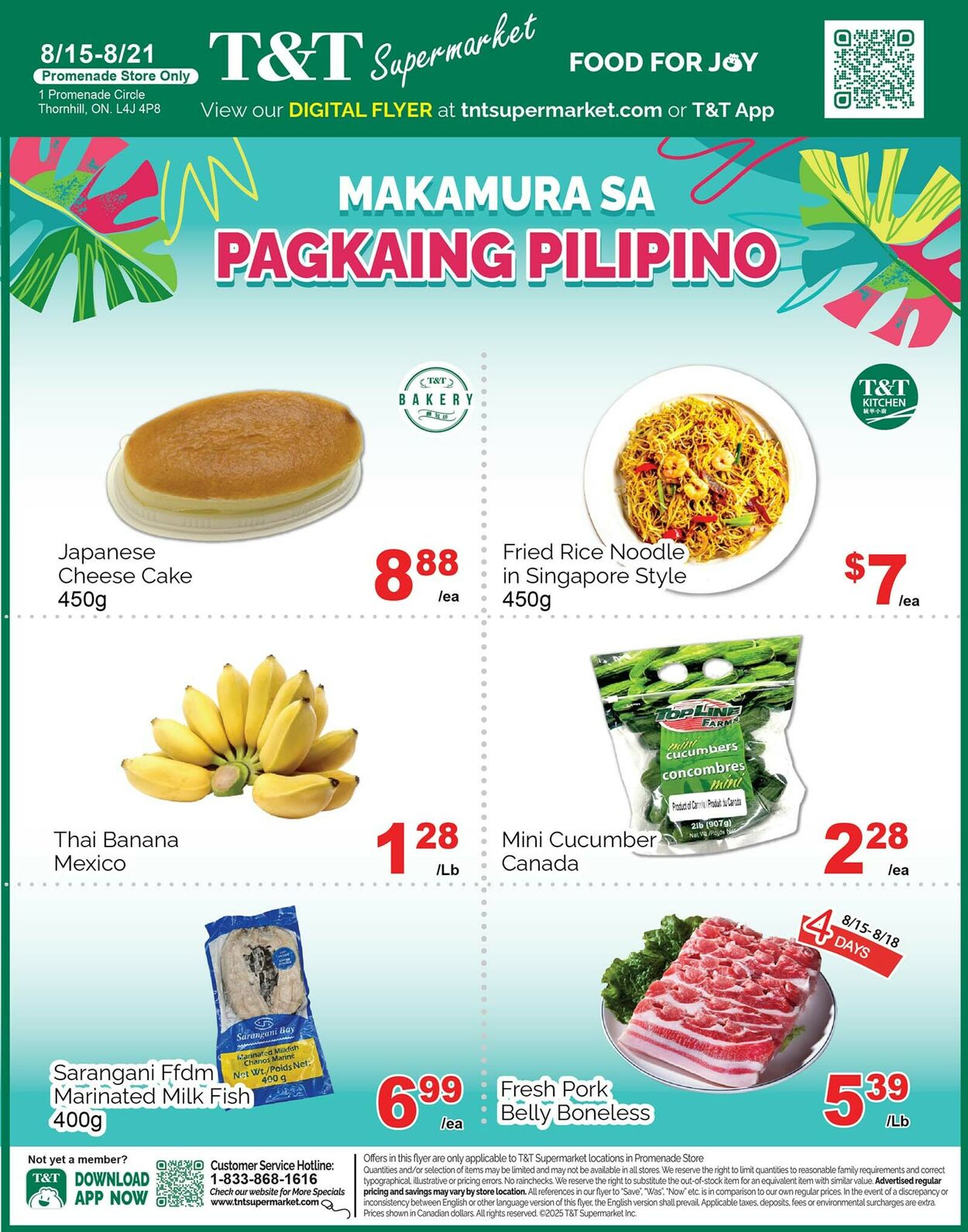 Flyer T&T Supermarket 15.08.2025 - 21.08.2025
