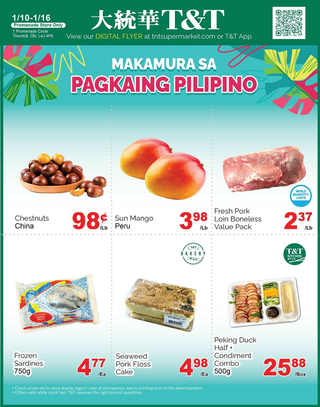 Flyer T&T Supermarket 10.01.2025 - 16.01.2025