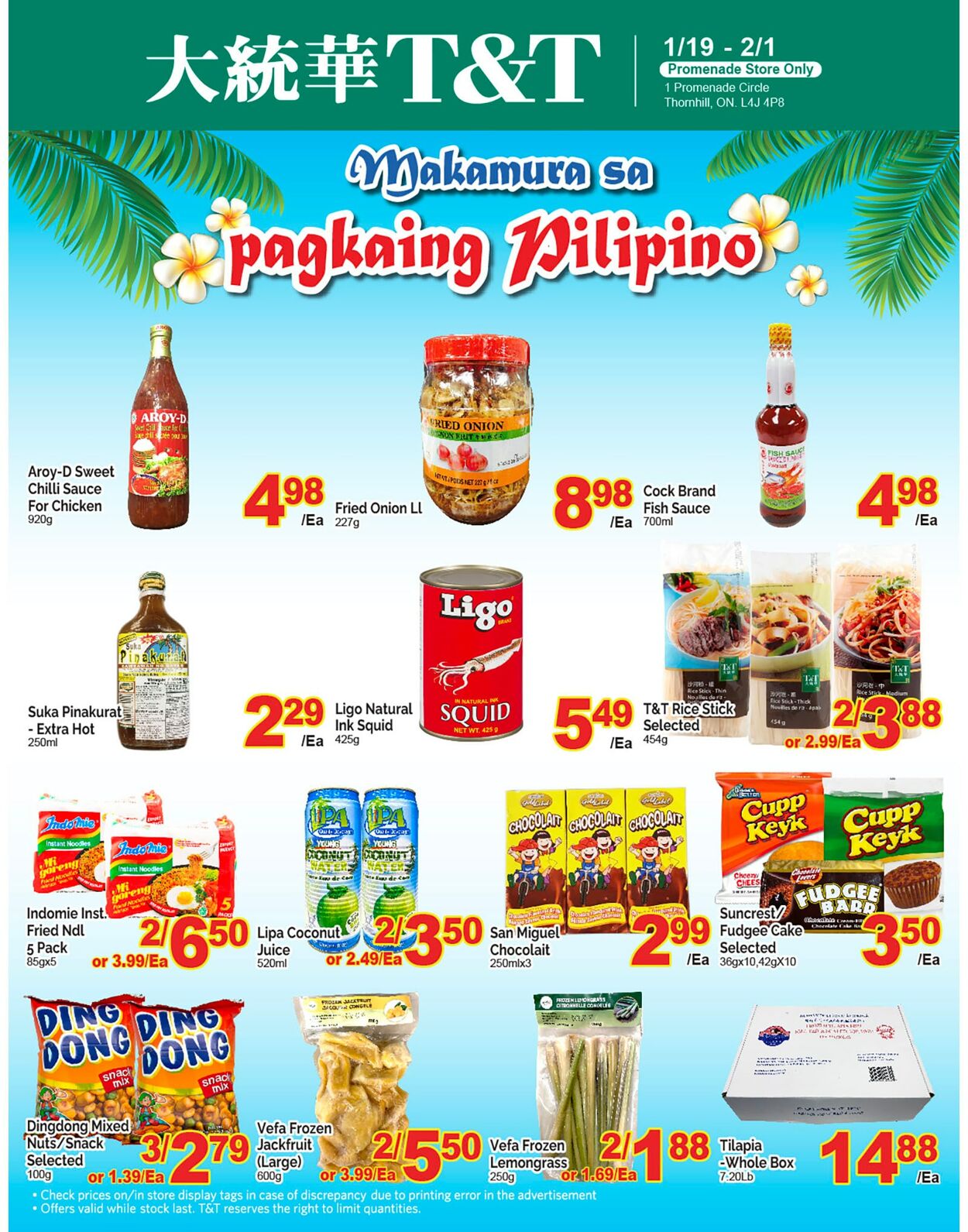 Flyer T&T Supermarket 26.01.2024 - 01.02.2024