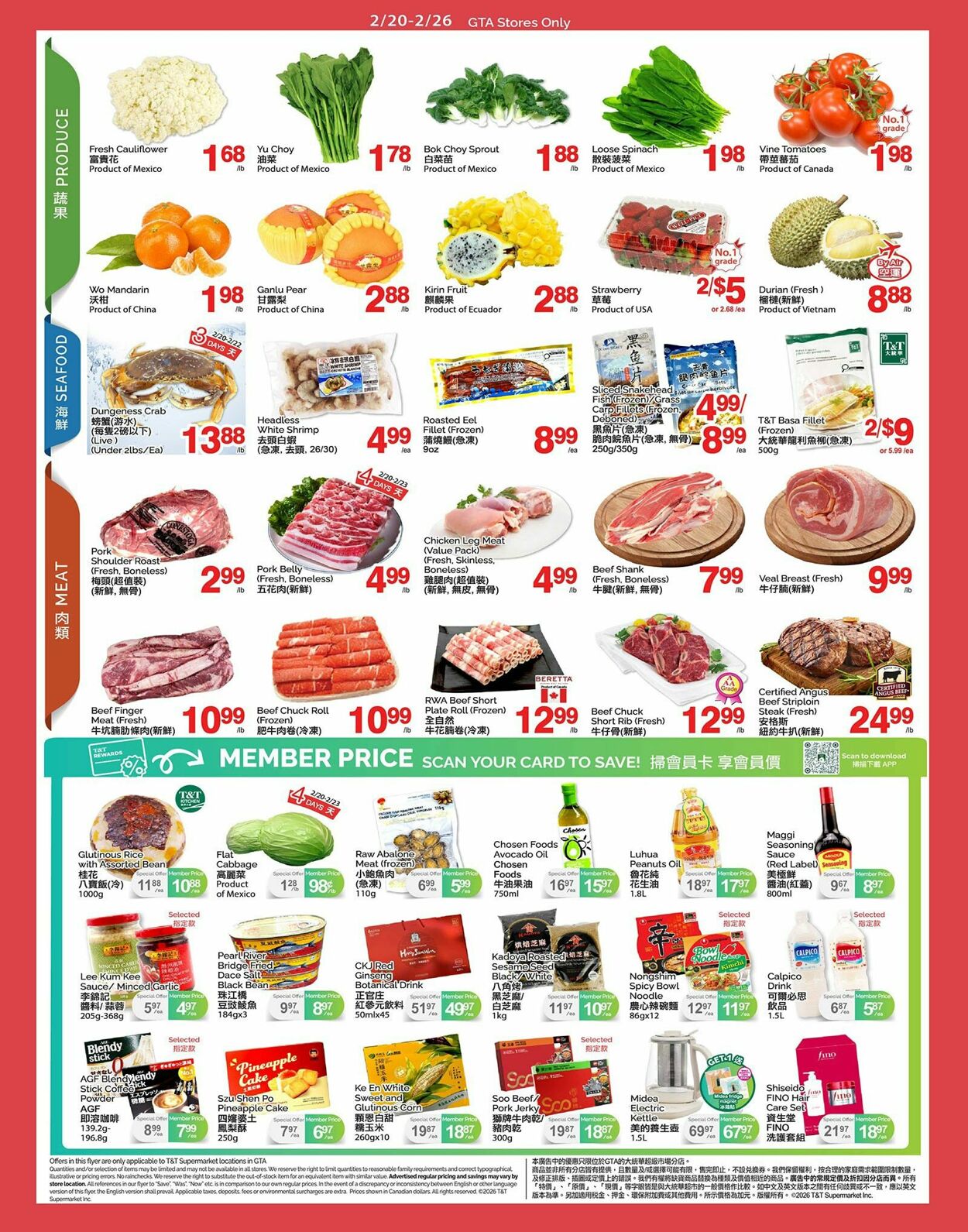 Flyer T&T Supermarket 20.02.2026 - 26.02.2026