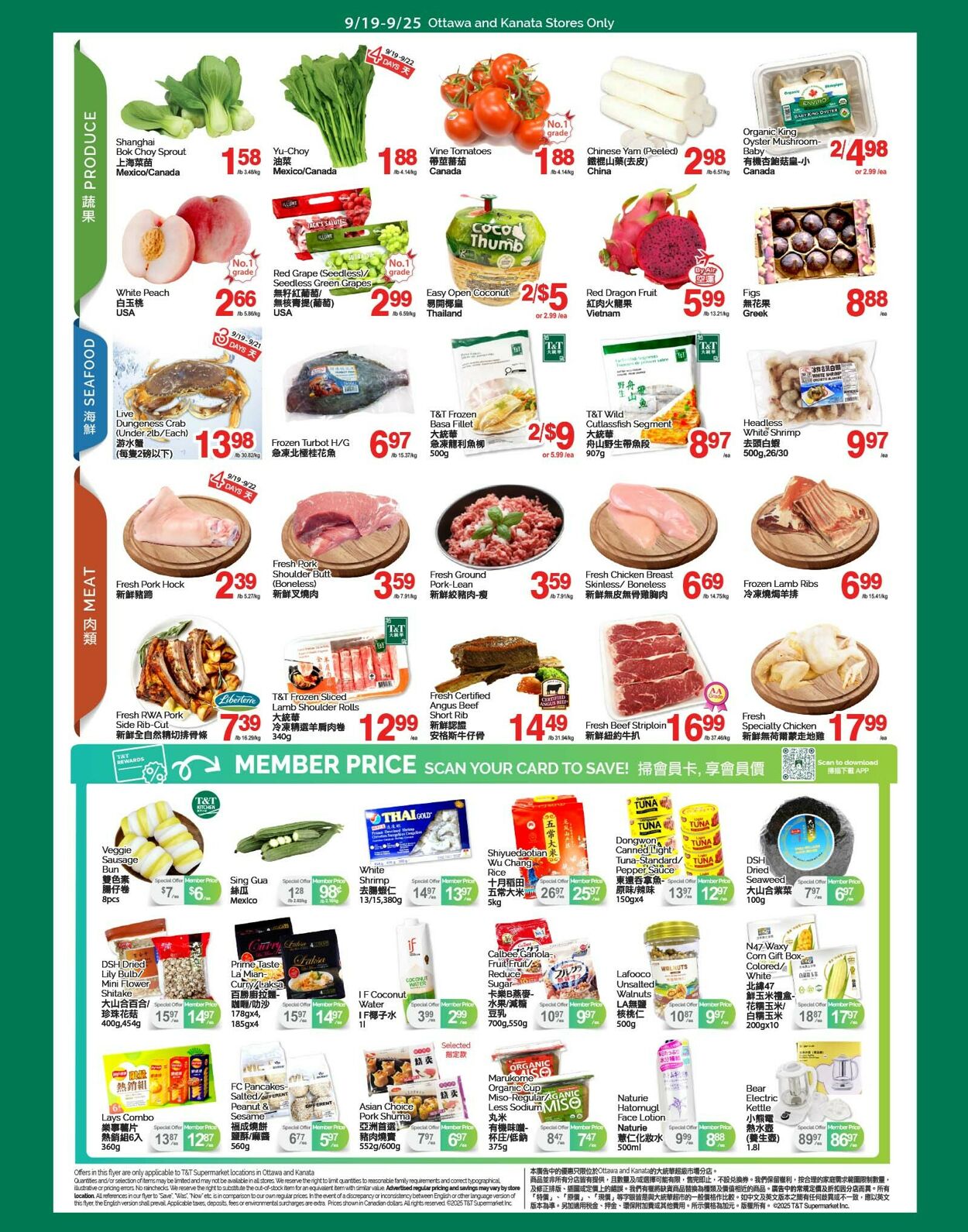 Flyer T&T Supermarket 19.09.2025 - 25.09.2025