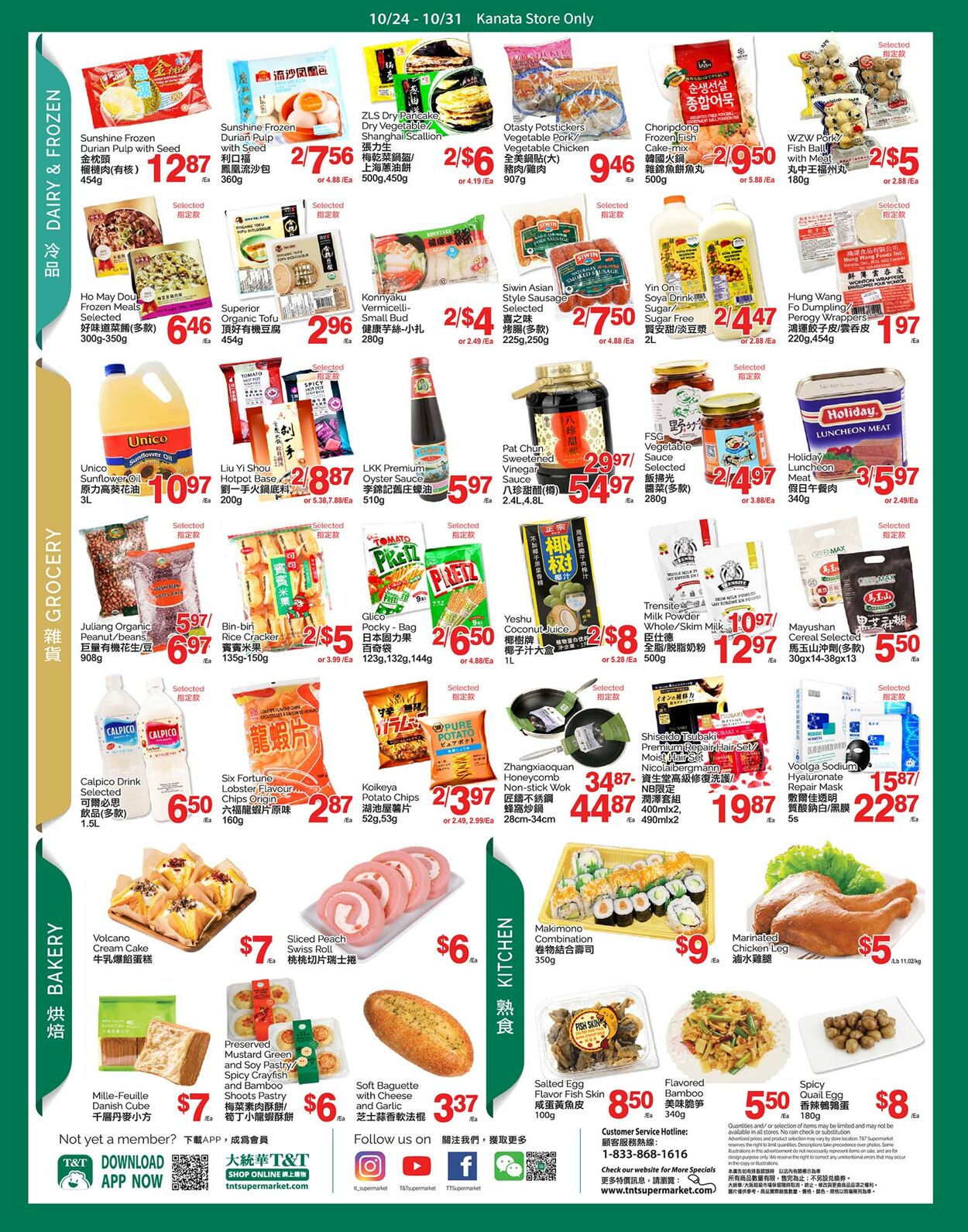 Flyer T&T Supermarket 24.10.2024 - 31.10.2024