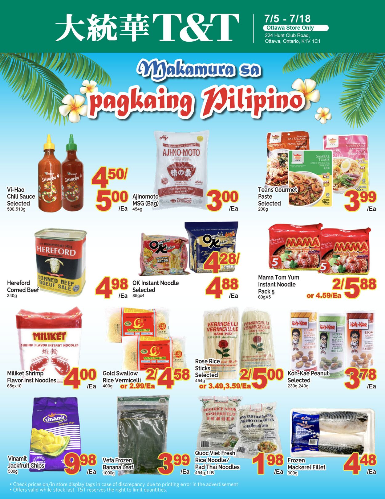 Flyer T&T Supermarket 05.07.2024 - 11.07.2024