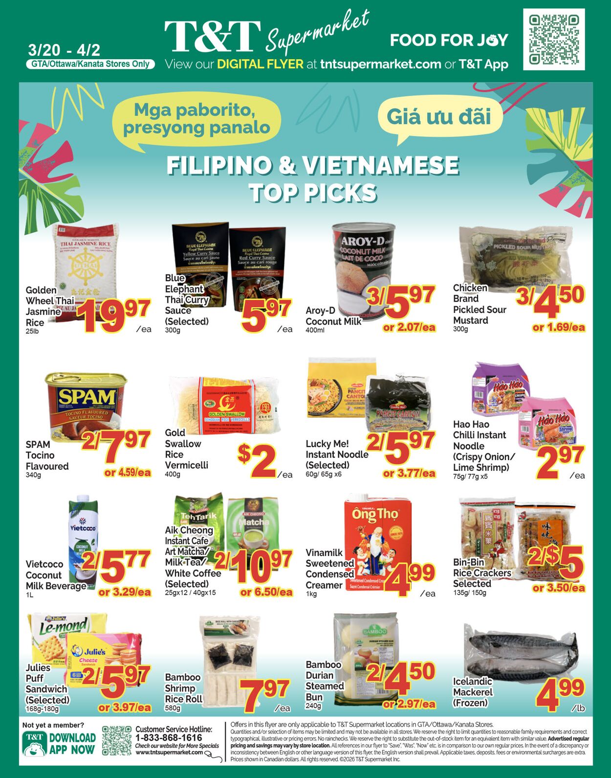 Flyer T&T Supermarket 20.03.2026 - 26.03.2026