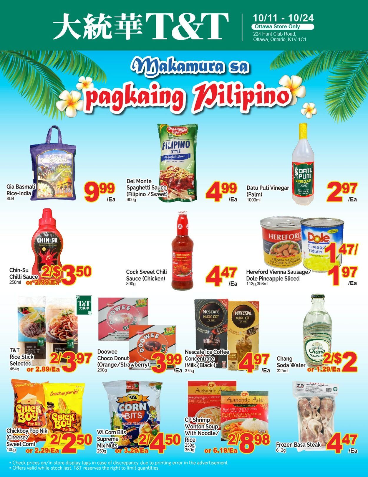 Flyer T&T Supermarket 11.10.2024 - 17.10.2024