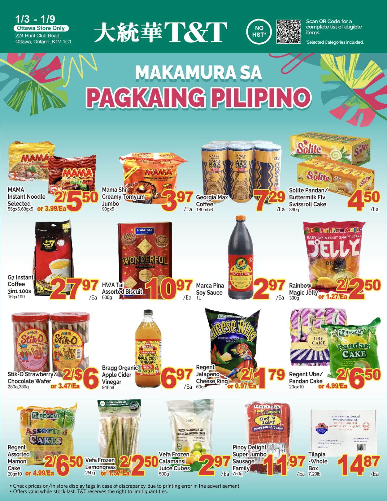 Flyer T&T Supermarket 03.01.2025 - 09.01.2025