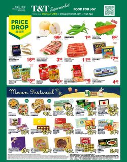 Flyer T&T Supermarket 26.09.2025 - 02.10.2025