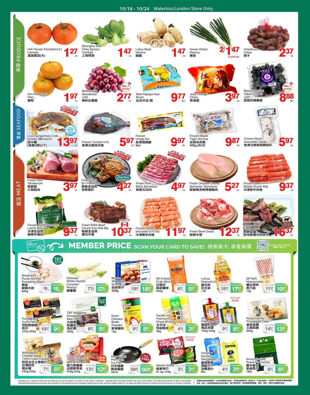 Flyer T&T Supermarket 18.10.2024 - 24.10.2024