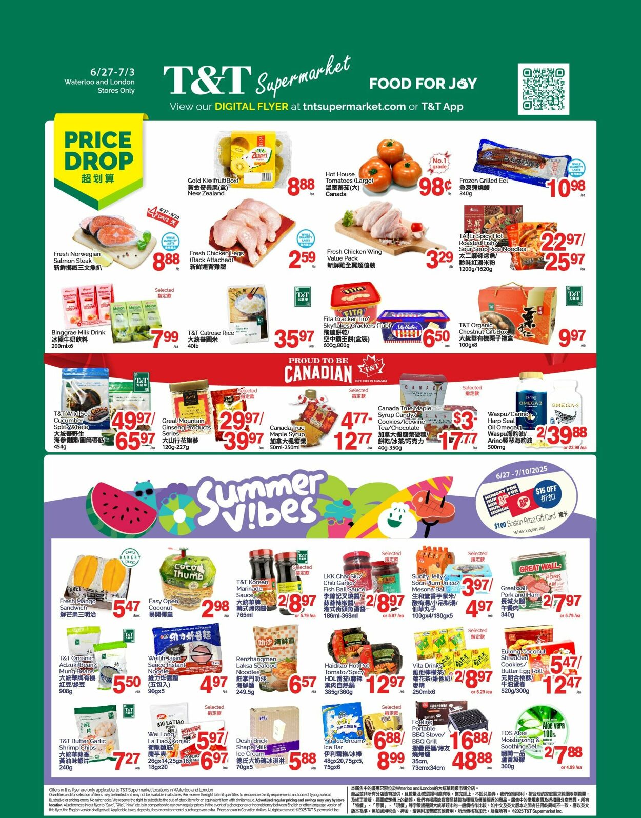 Flyer T&T Supermarket 27.06.2025 - 03.07.2025