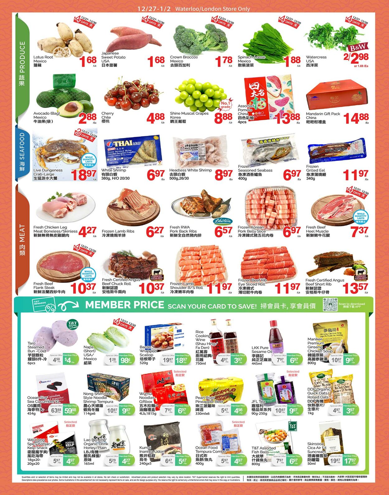 Flyer T&T Supermarket 27.12.2024 - 02.01.2025