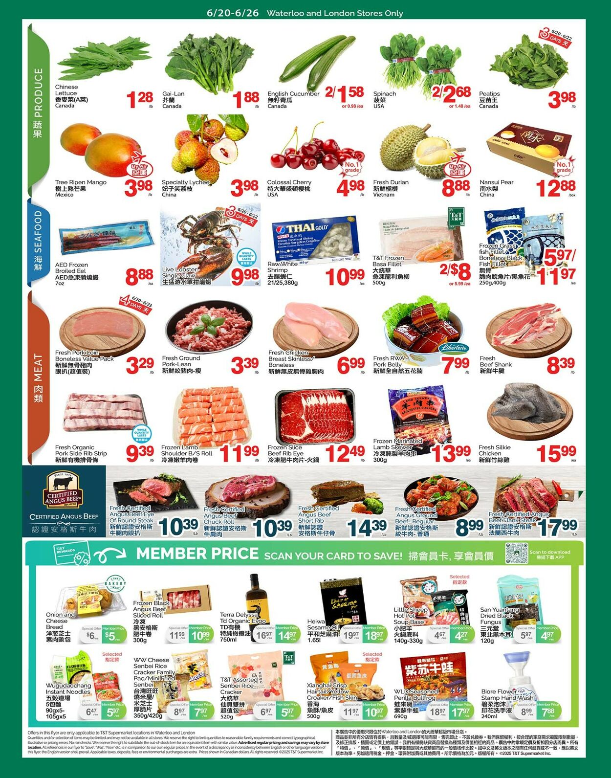 Flyer T&T Supermarket 20.06.2025 - 26.06.2025