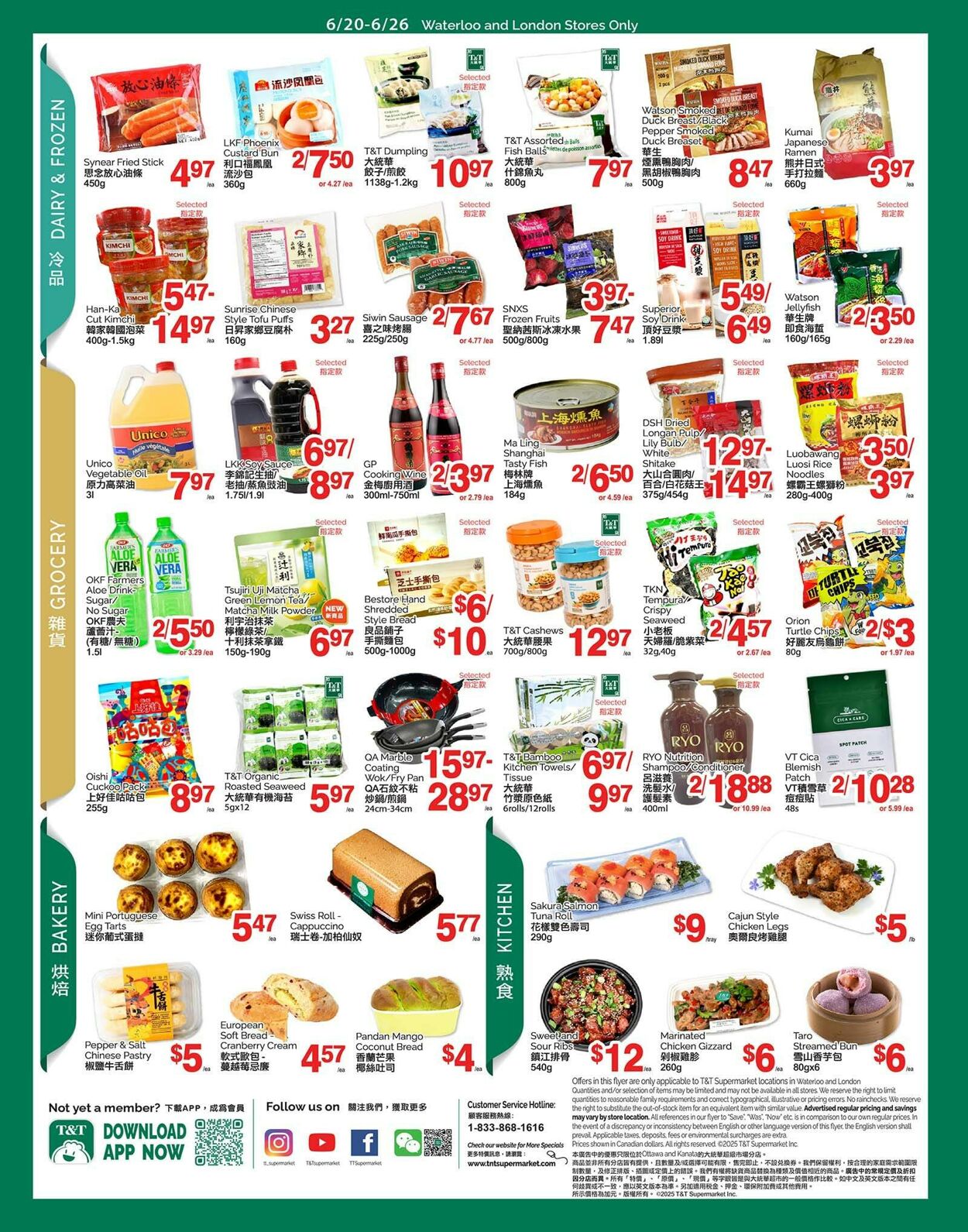Flyer T&T Supermarket 20.06.2025 - 26.06.2025