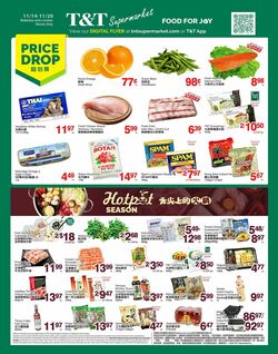Flyer T&T Supermarket 14.11.2025 - 20.11.2025