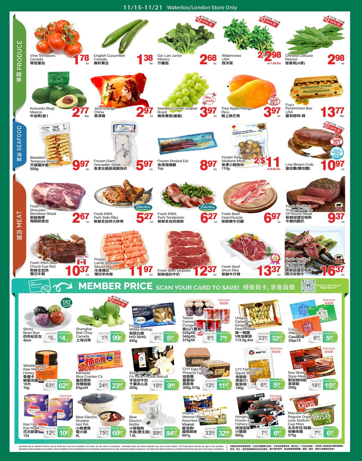 Flyer T&T Supermarket 15.11.2024 - 21.11.2024