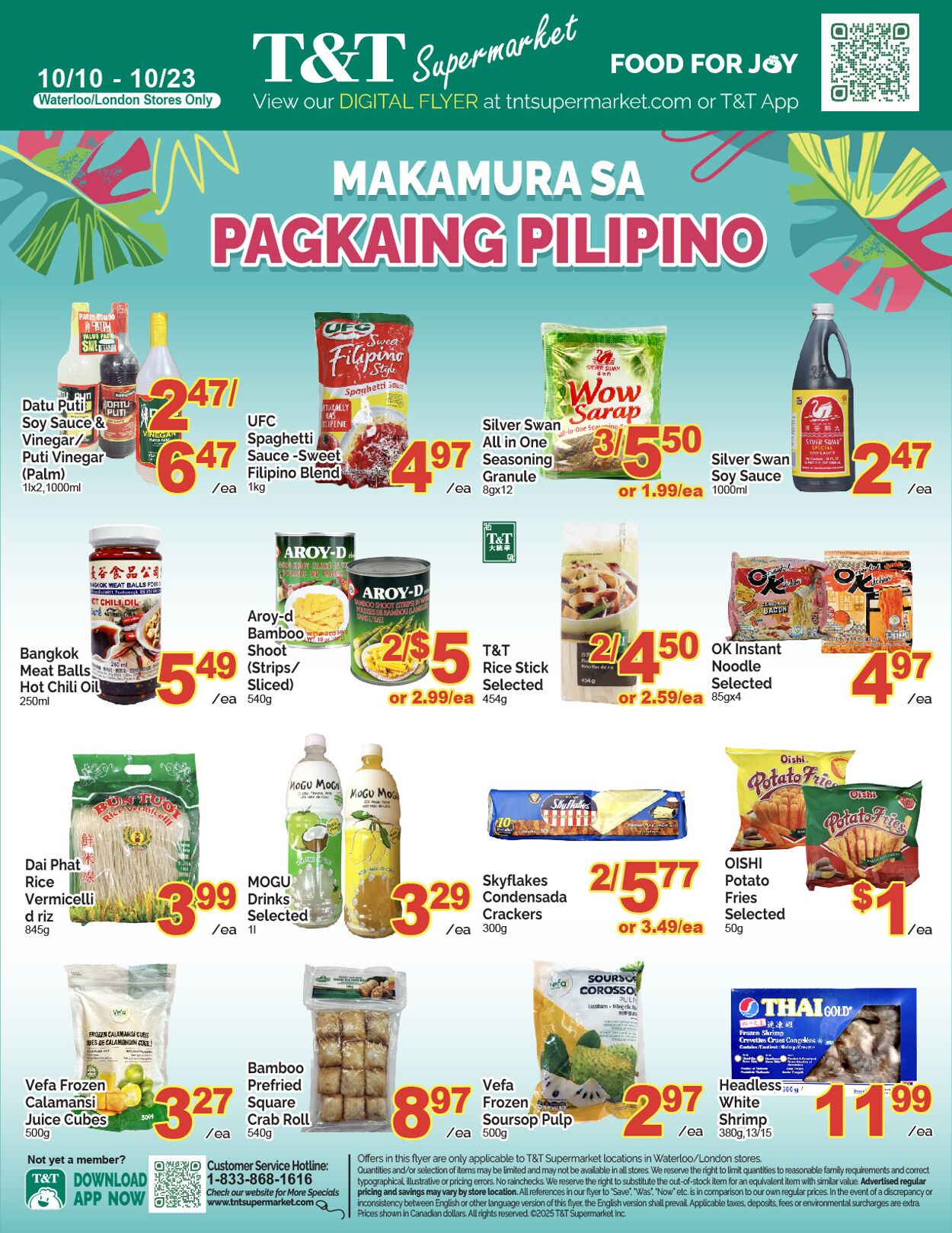 Flyer T&T Supermarket 10.10.2025 - 16.10.2025