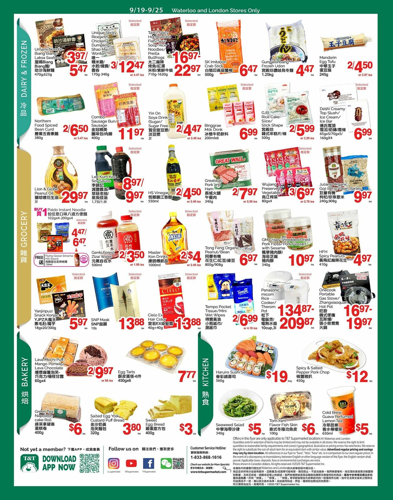 Flyer T&T Supermarket 19.09.2025 - 25.09.2025