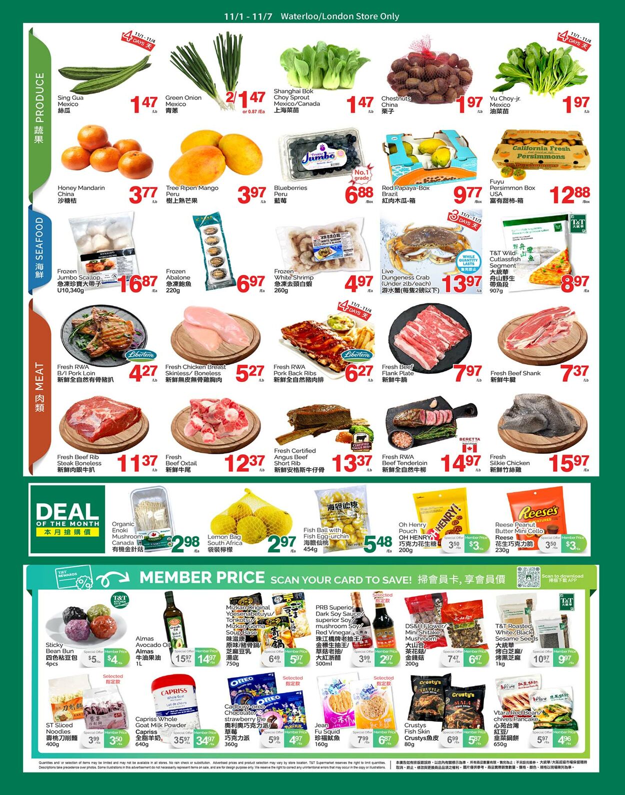 Flyer T&T Supermarket 01.11.2024 - 07.11.2024