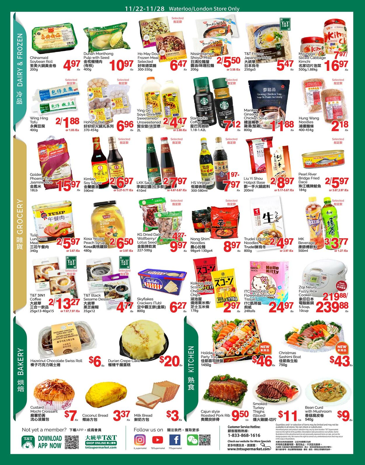 Flyer T&T Supermarket 22.11.2024 - 28.11.2024