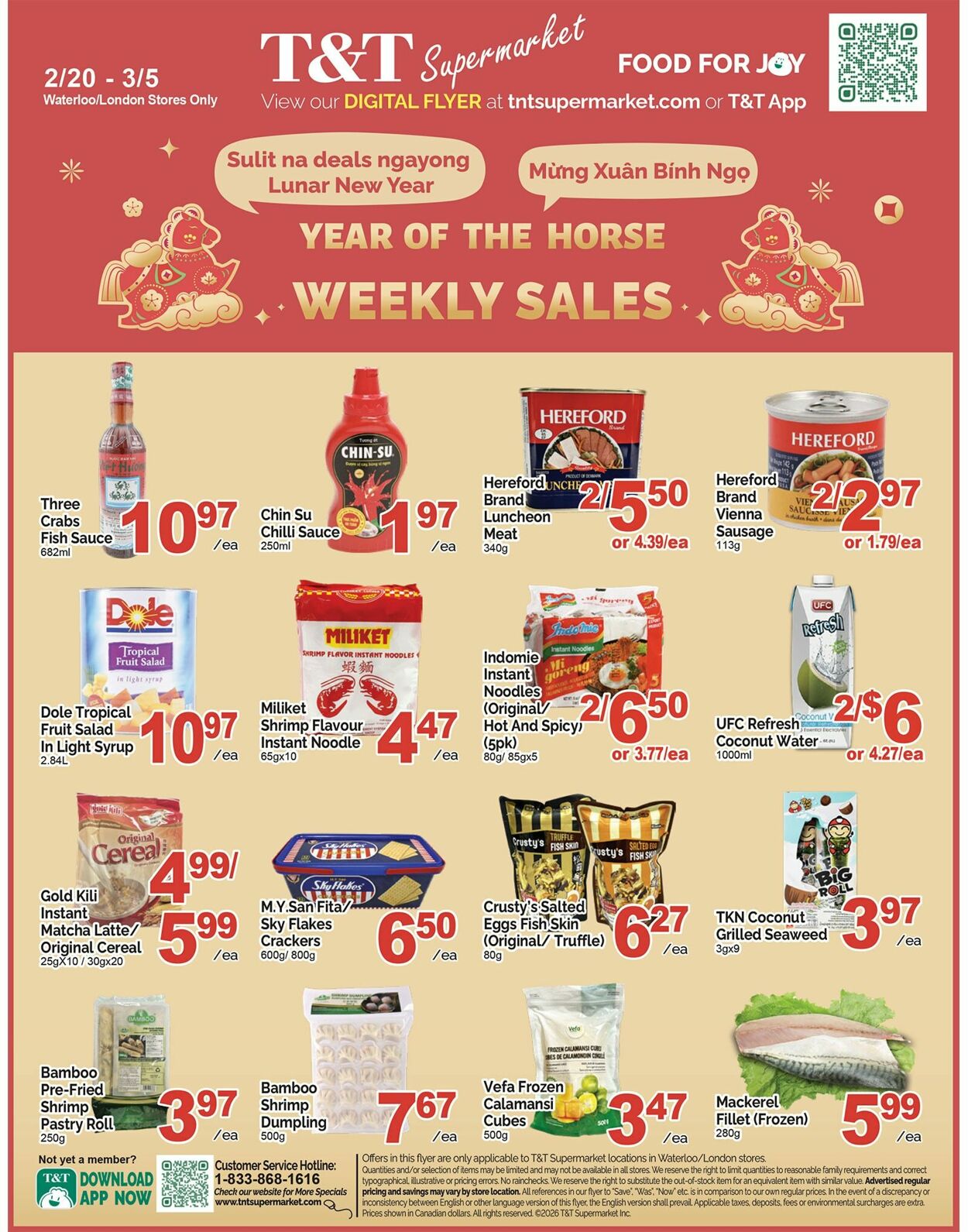 Flyer T&T Supermarket 20.02.2026 - 26.02.2026