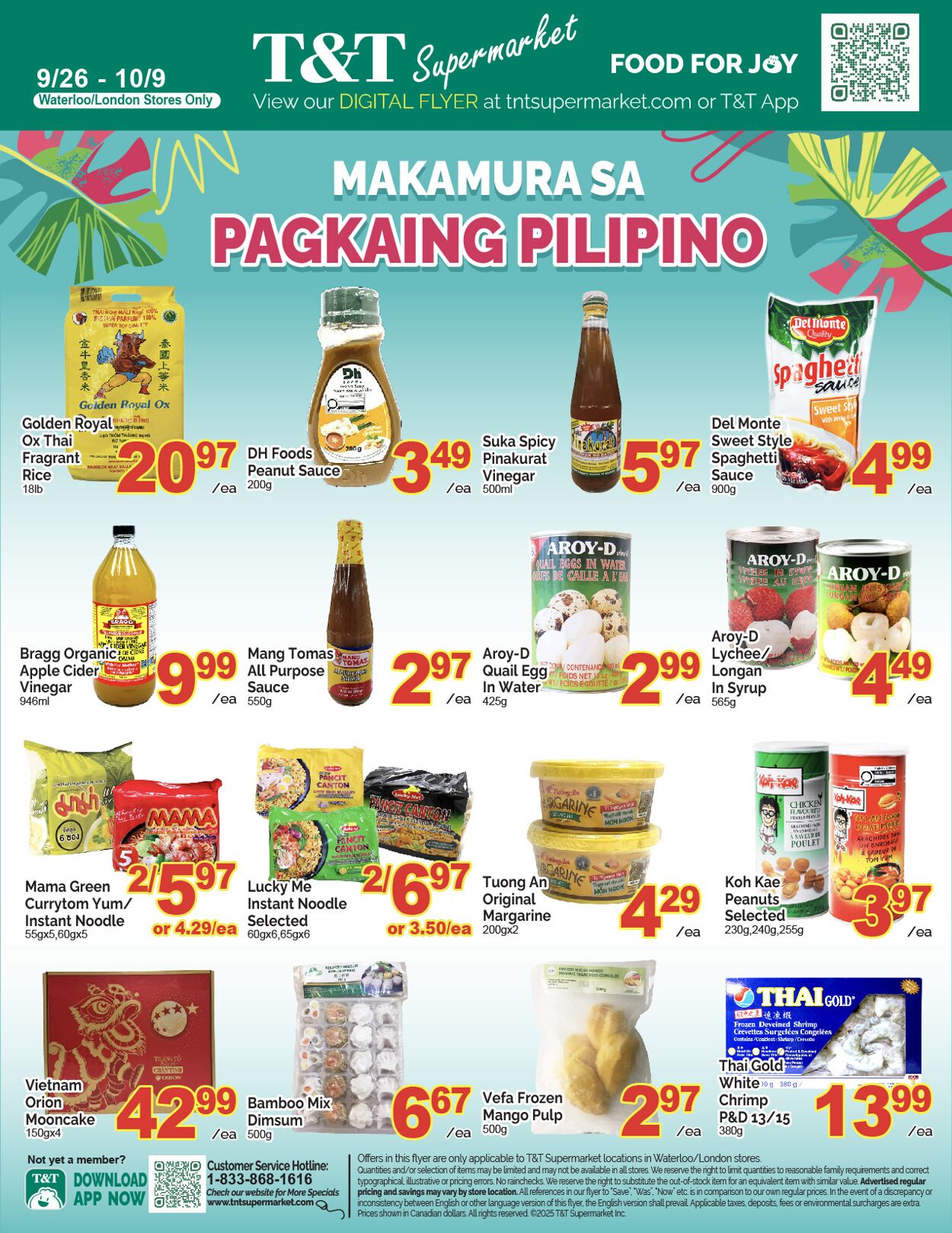 Flyer T&T Supermarket 03.10.2025 - 09.10.2025