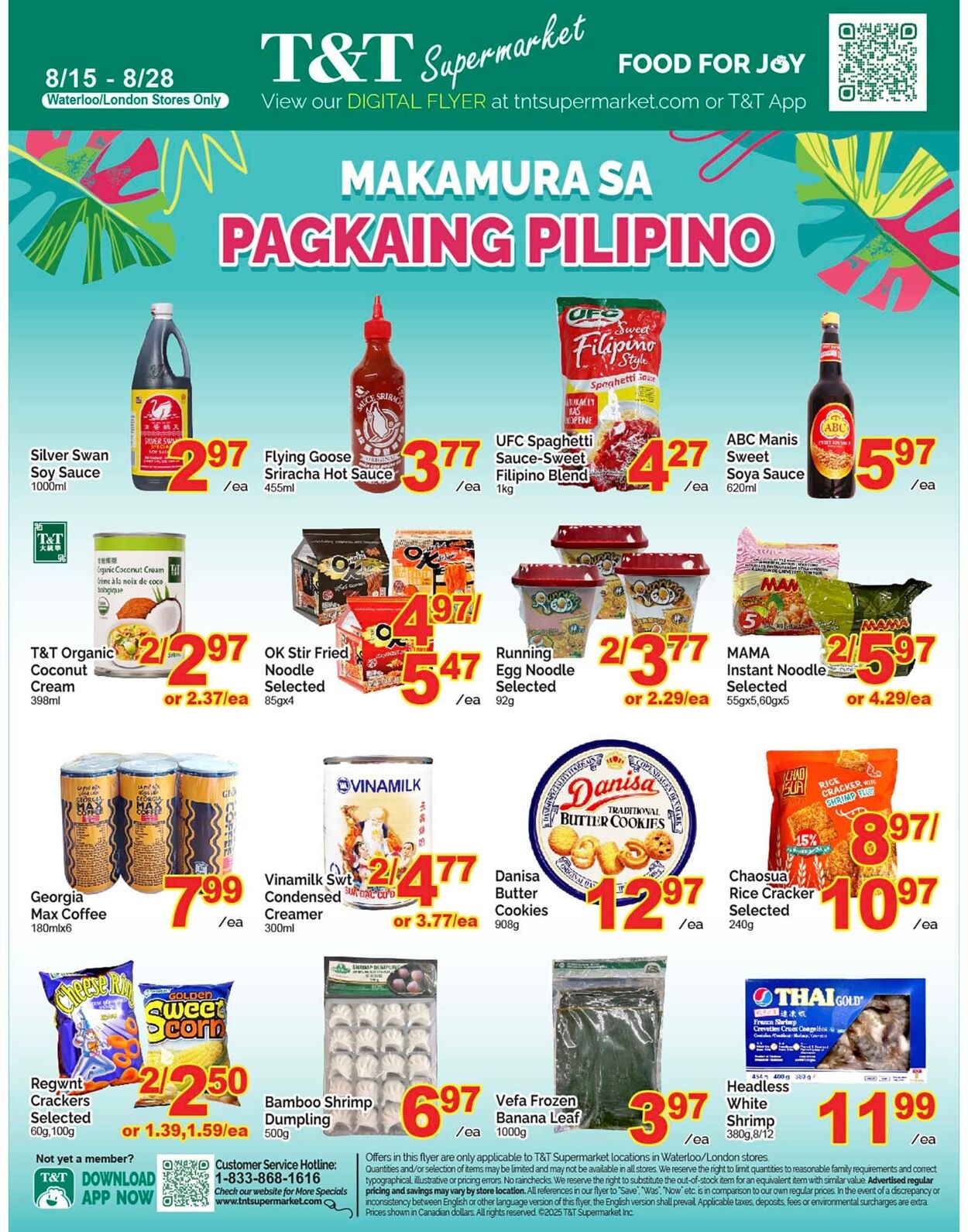 Flyer T&T Supermarket 15.08.2025 - 21.08.2025