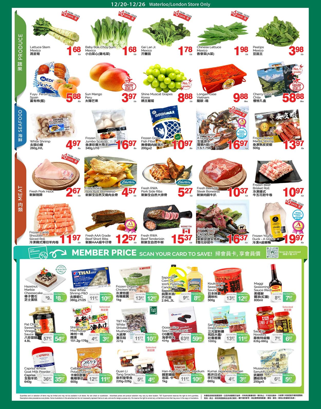 Flyer T&T Supermarket 20.12.2024 - 26.12.2024