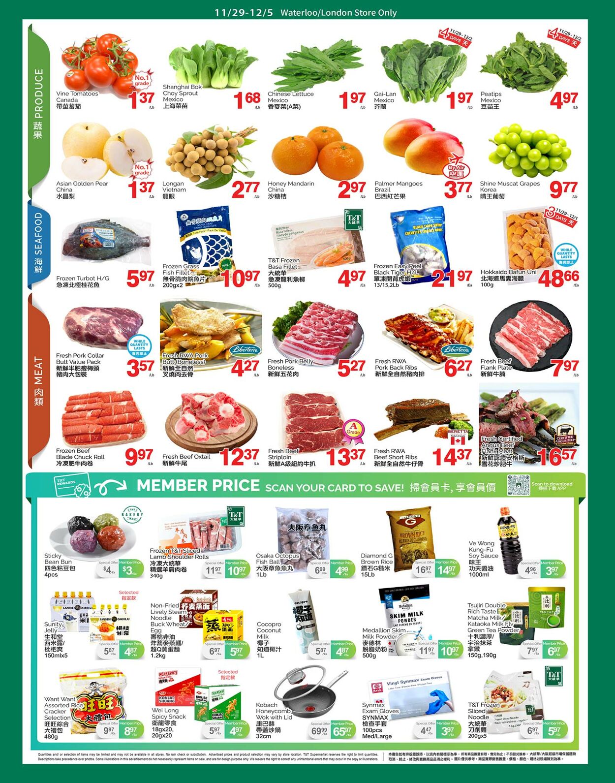 Flyer T&T Supermarket 29.11.2024 - 05.12.2024