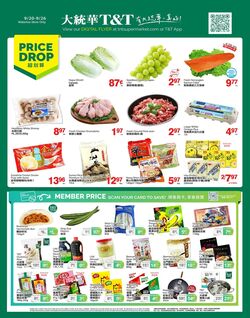 Flyer T&T Supermarket 26.08.2022 - 01.09.2022