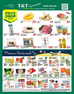 Flyer T&T Supermarket 29.08.2025 - 04.09.2025