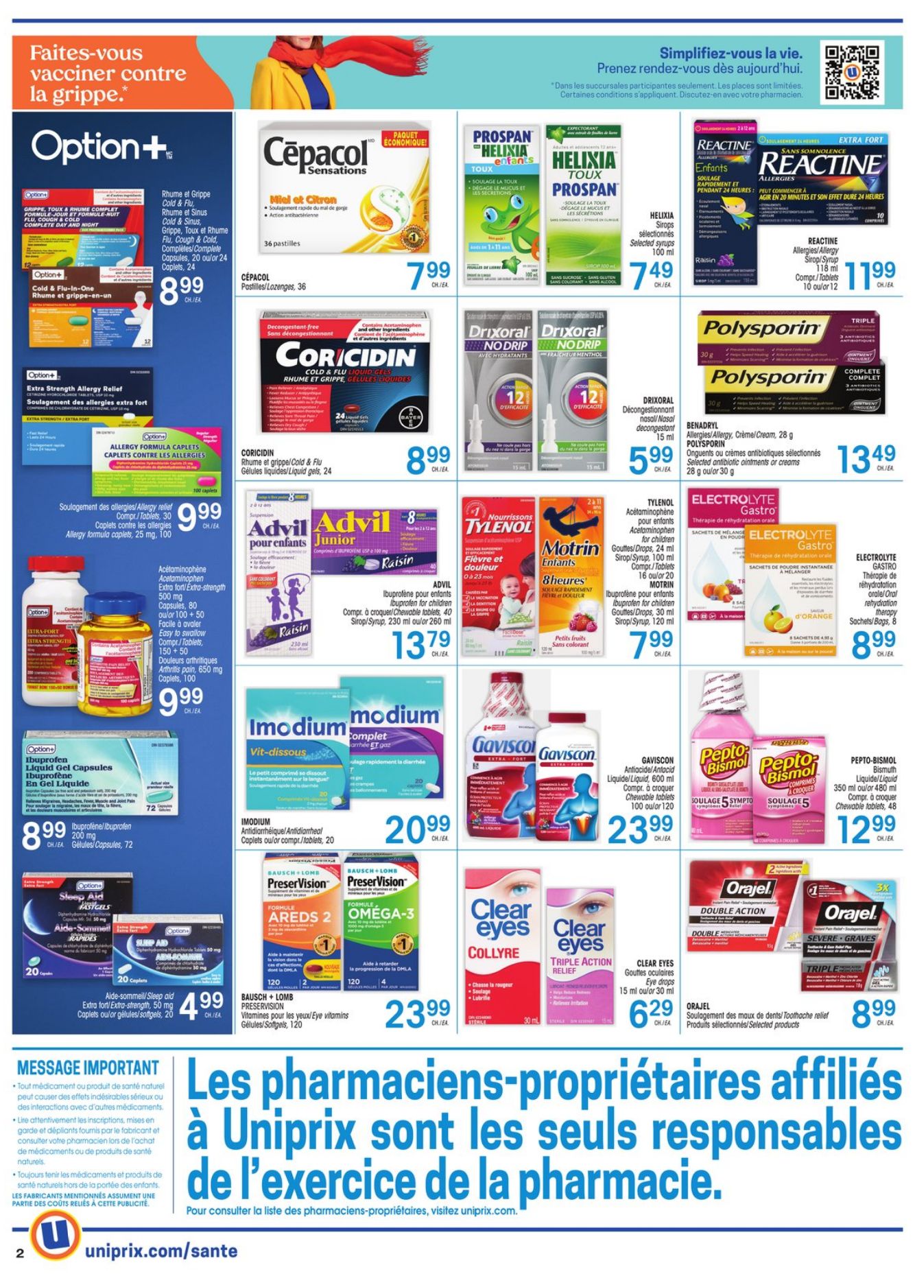 Flyer Uniprix 16.11.2023 - 22.11.2023