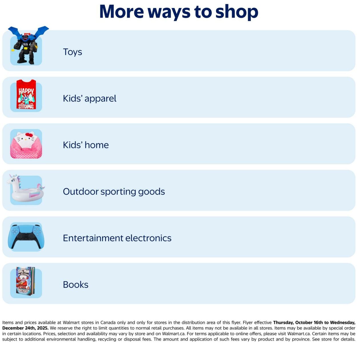 Flyer Walmart 16.10.2025 - 24.12.2025