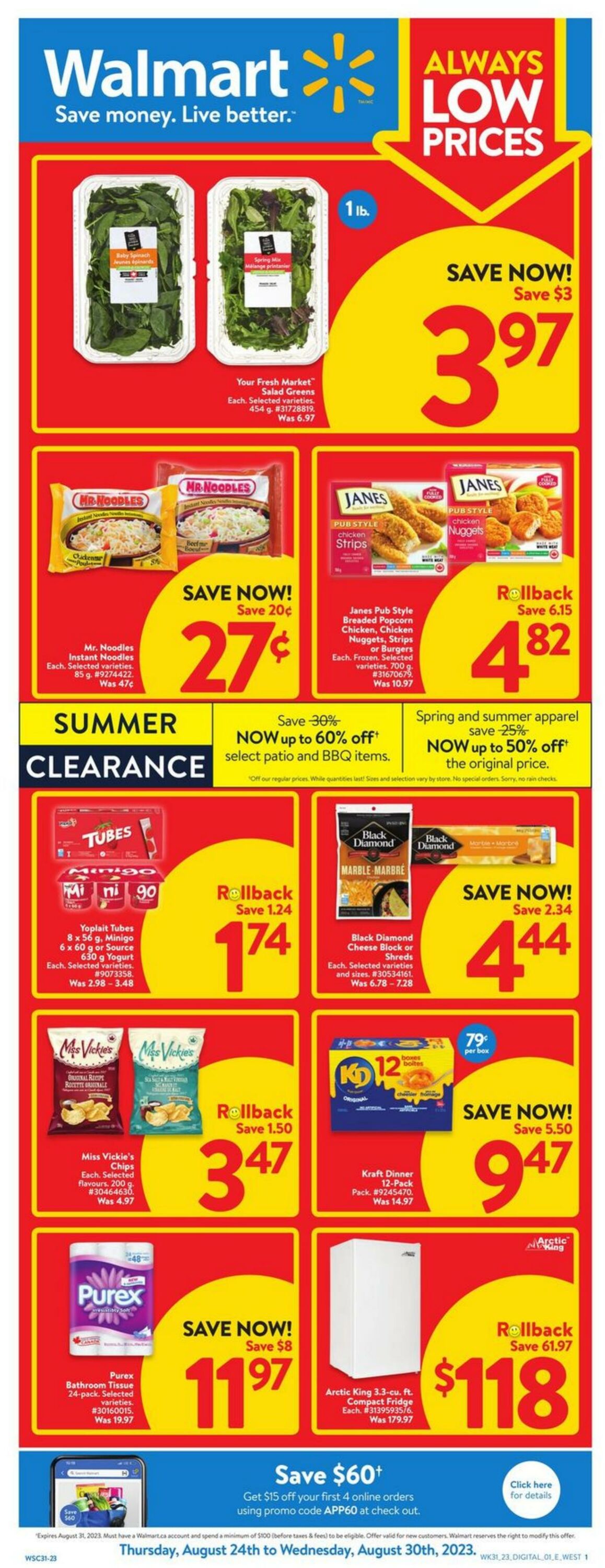 Flyer Walmart 24.08.2023 - 30.08.2023