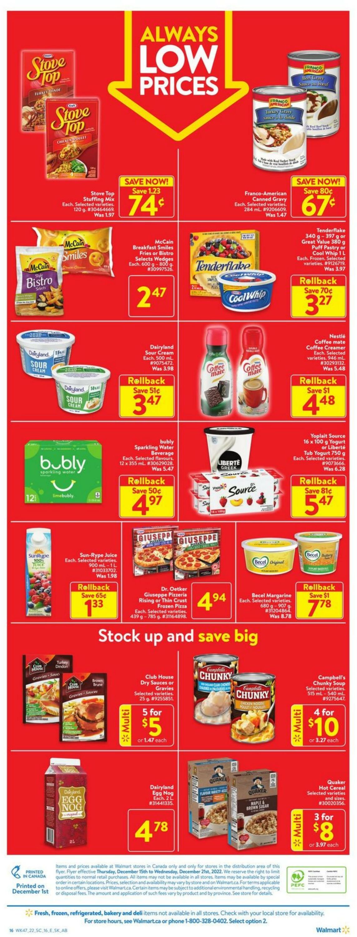 Flyer Walmart 15.12.2022 - 21.12.2022