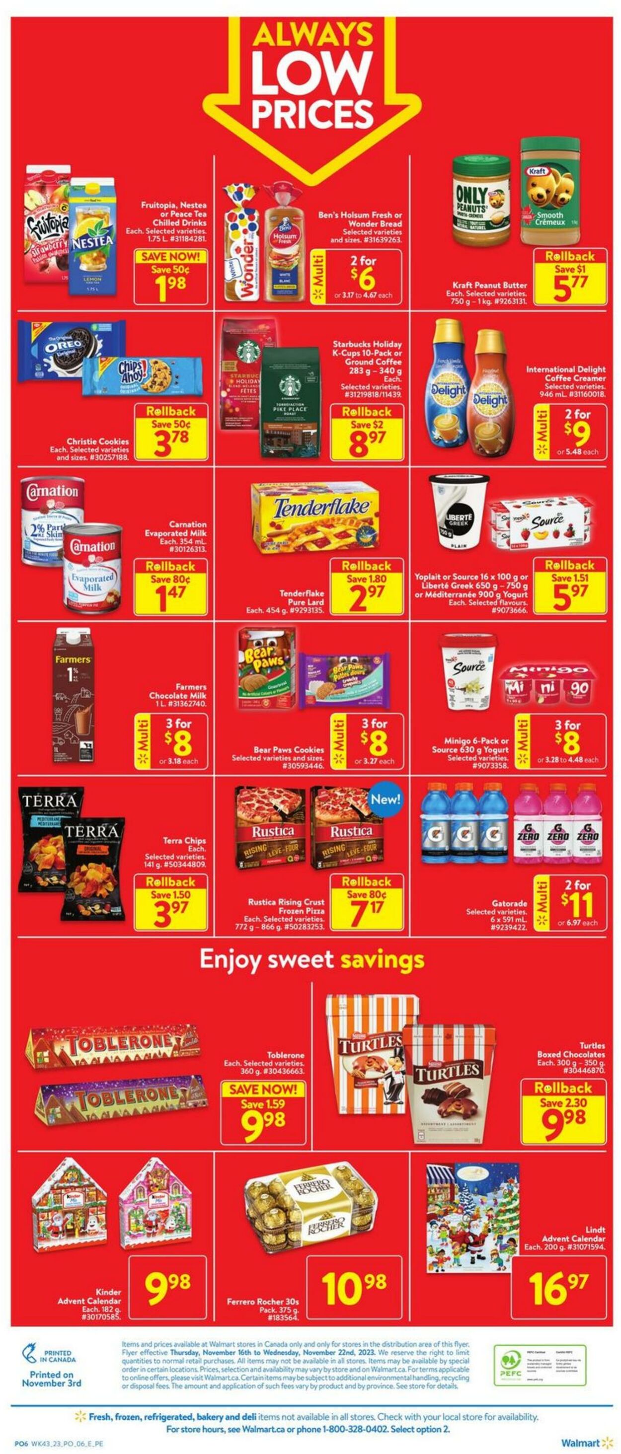 Flyer Walmart 16.11.2023 - 22.11.2023