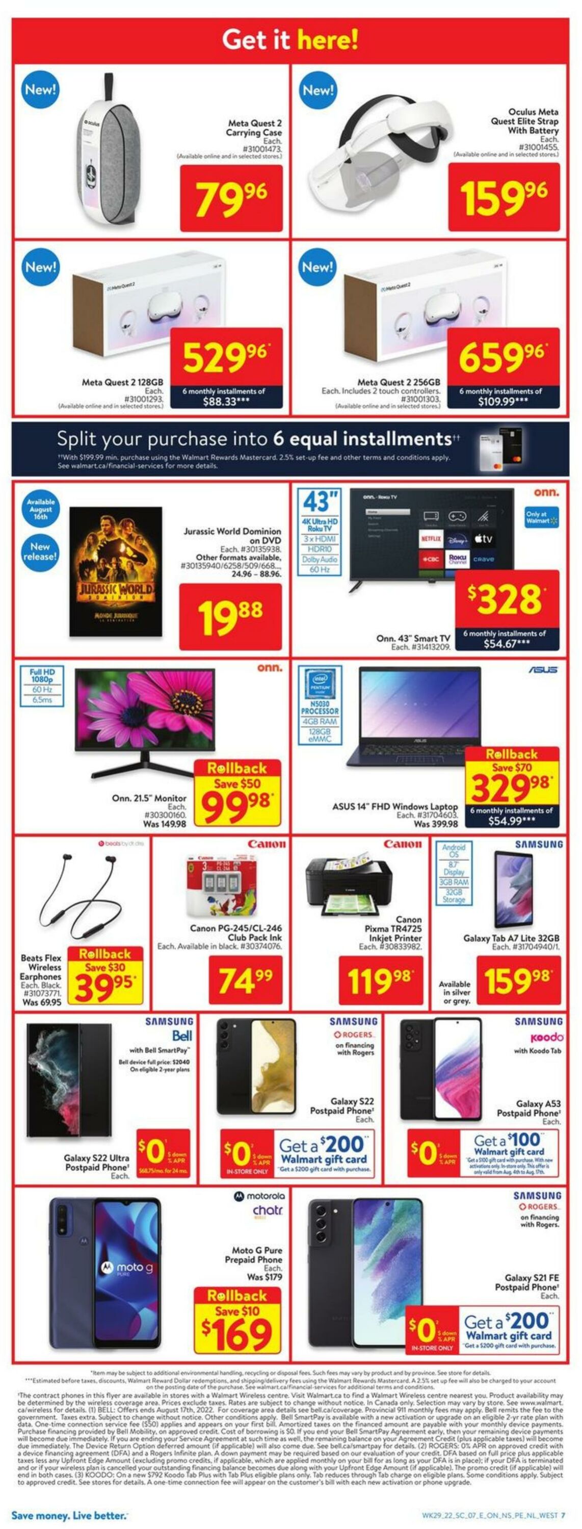 Flyer Walmart 11.08.2022 - 17.08.2022