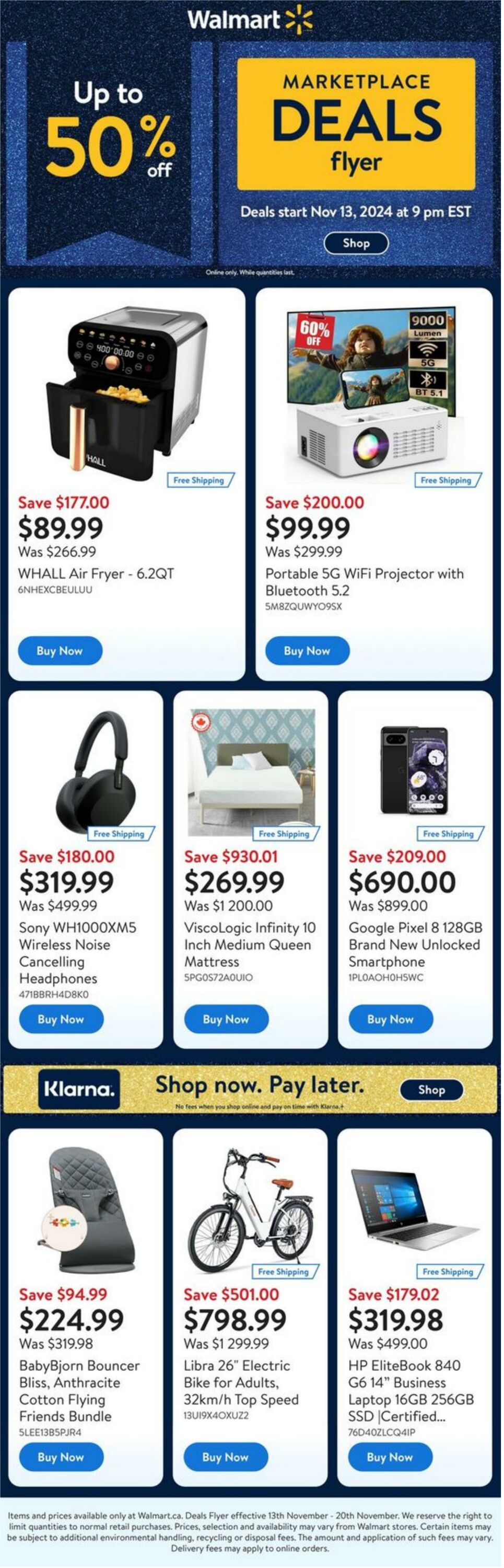 Flyer Walmart - DealsFlyer 13 Nov 2024 - 20 Nov 2024