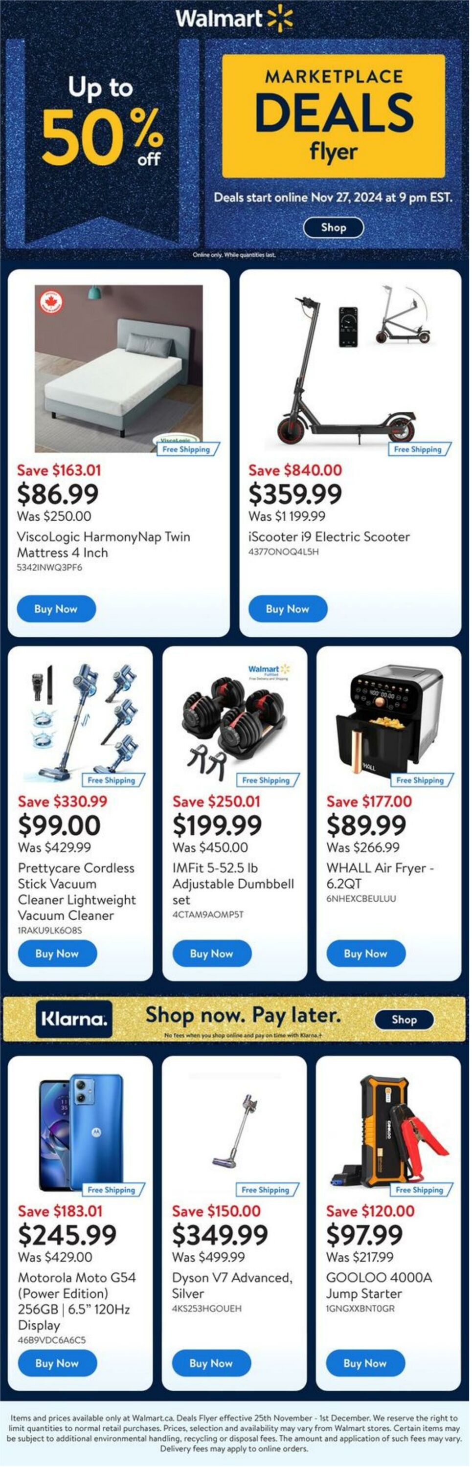 Flyer Walmart - DealsFlyer 27 Nov 2024 - 1 Dec 2024