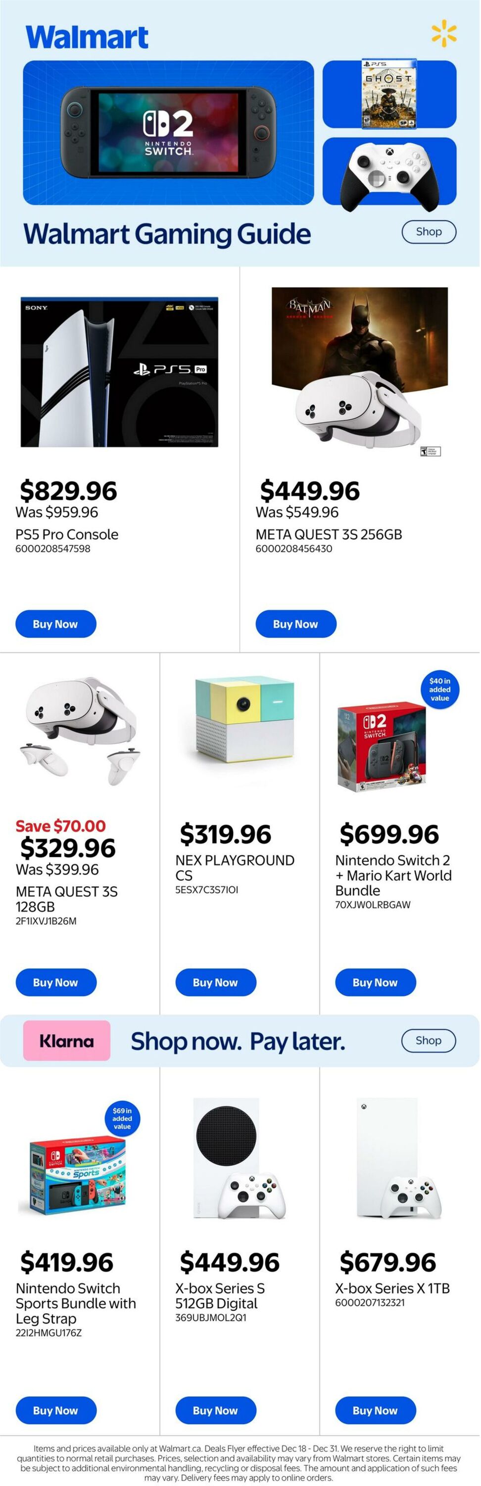 Flyer Walmart 18.12.2025 - 31.12.2025