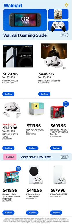 Flyer Walmart 18.12.2025 - 31.12.2025