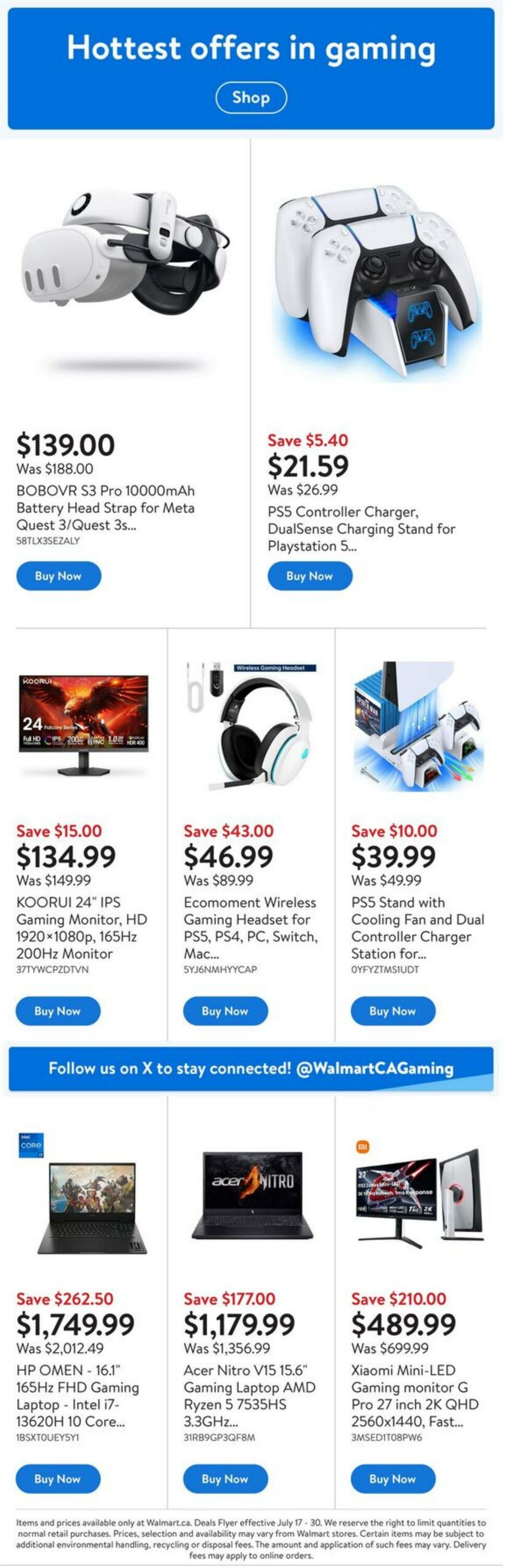 Flyer Walmart 17.07.2025 - 30.07.2025