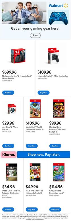 Flyer Walmart 17.07.2025 - 30.07.2025