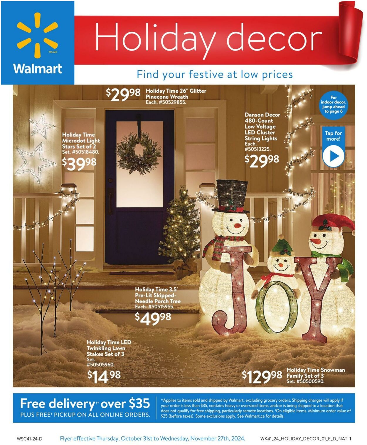 Flyer Walmart - General Merchandise 31 Oct 2024 - 27 Nov 2024