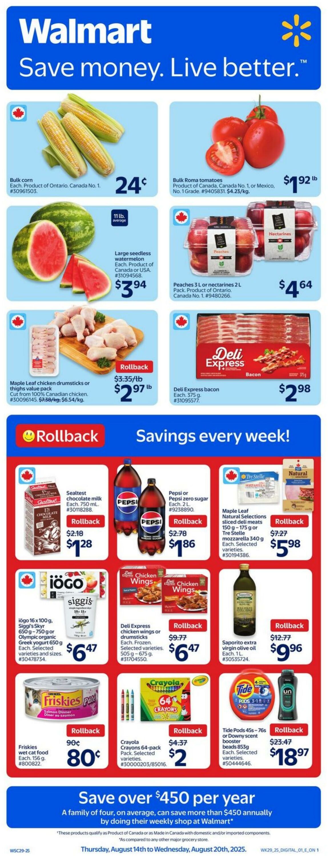 Flyer Walmart 14.08.2025 - 20.08.2025