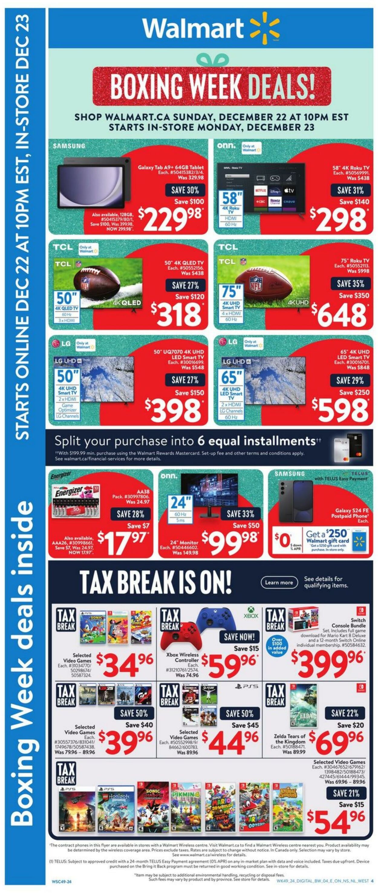 Flyer Walmart 22.12.2024 - 01.01.2025