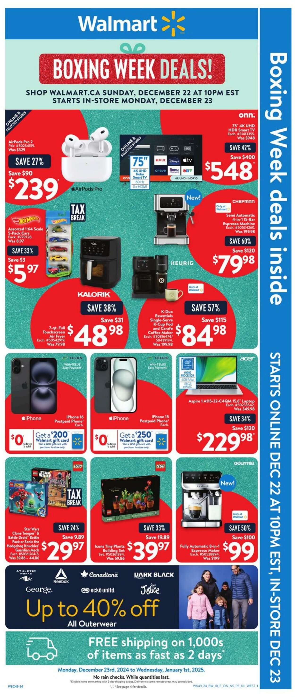 Flyer Walmart - General Merchandise 22 Dec 2024 - 1 Jan 2025